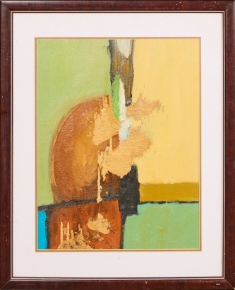 An Abstract Framed Painting