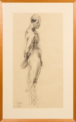 A Large Charcoal Nude