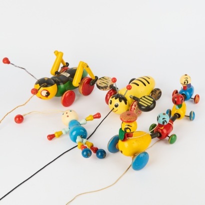 A Collection Of Four Wooden Toys