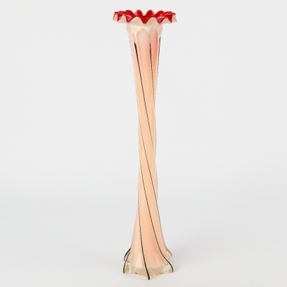 A Tall Murano Art Glass Vase
