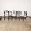 A Suite of Eight Charles Rennie Mackintosh Style Ladder Back Chairs - 2