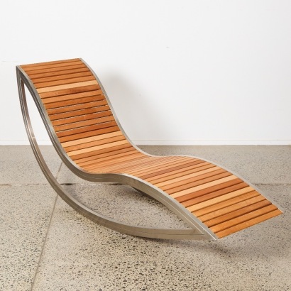 A Dondola Sun Lounger by David Trubridge