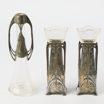 A Trio Of Art Nouveau Vases