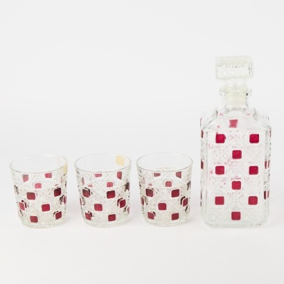 A Luminarc Decanter & 3 Glass Set