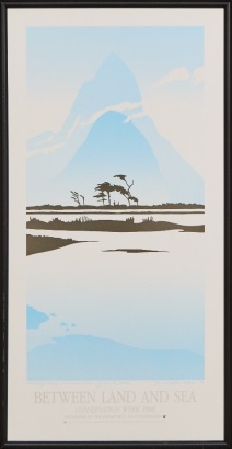 A 1988 DOC Poster 'Between Land & Sea" By Malcom Warr