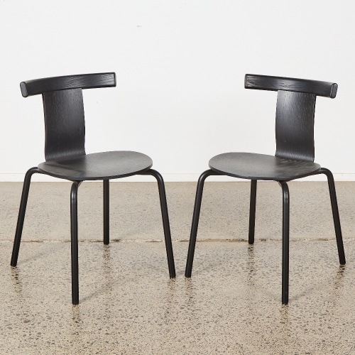 A Pair of Jiro 4 Leg Chairs by John Tree for Resident