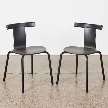A Pair of Jiro 4 Leg Chairs by John Tree for Resident