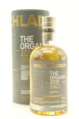 (1) Bruichladdich 2010 The Organic Barley Single Malt Scotch Whisky, 50% ABV (GB)