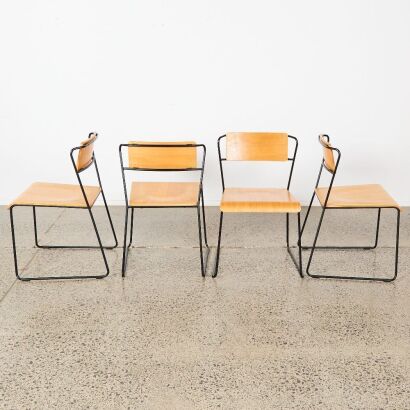 A Set Of Four Citta Dining Chairs