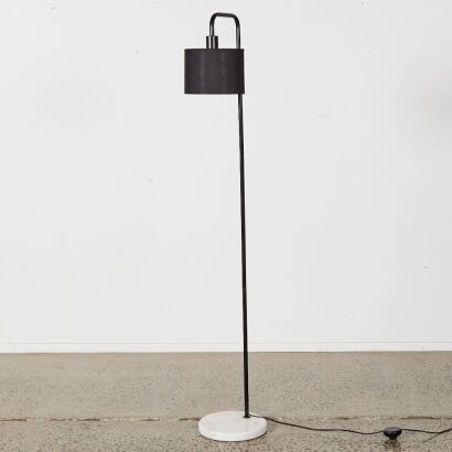 A Minimal Floor Lamp With Marble Base