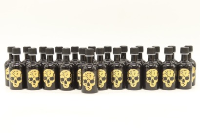 (24) Ghost Vodka Gold Edition Skull, 50mL, 40% ABV