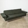 A Dark Green Boucle Sofa - 2