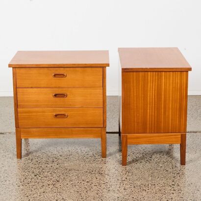 A Pair of Mid-Century Bedside Tables