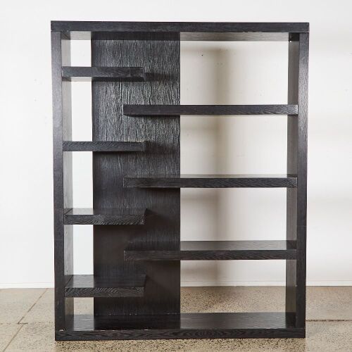 A Dark Oak Contemporary Bookshelf