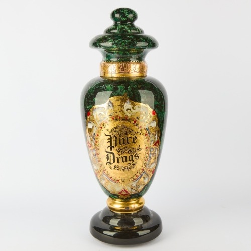 A Pure Drugs Apothecary Display Jar c.1898