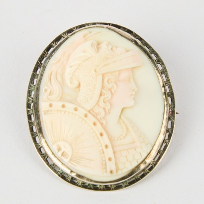 A Cameo Brooch of a Roman Soldier