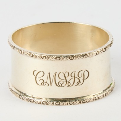 A Sterling Silver C S Crichton & Co Napkin Ring 0.024kg