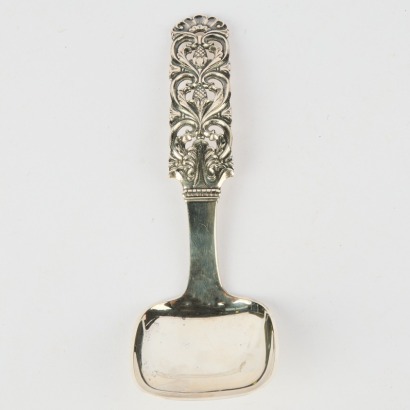 Antique Norwegian Brodrene Lohne 830S Silver Kloster Pattern Serving Spoon 0.70kg