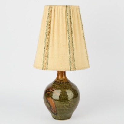 A Vintage New Zealand Studio Pottery Lamp