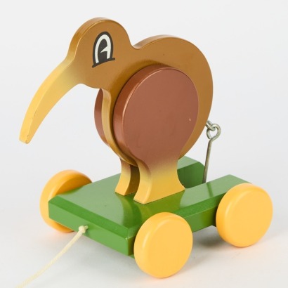A Dick Frizell Pull Along Kiwi Toy