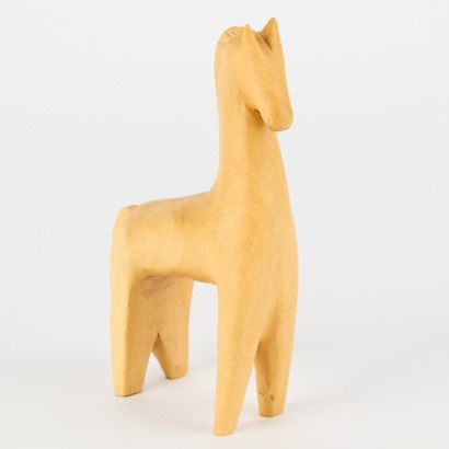 A Mid-Century Scandinavian Handcrafted Horse