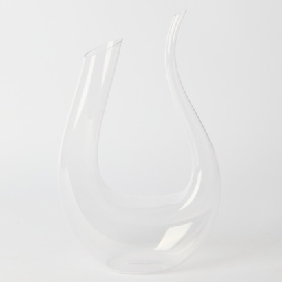 A Handblown Lyre Wine Decanter