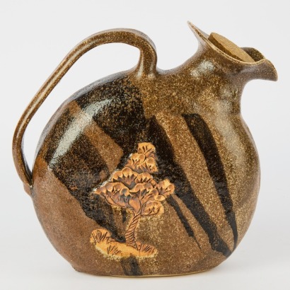 A Large Studio Ceramics Flagon