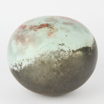 A Ross Richards Pit-Fired Orb Vessel