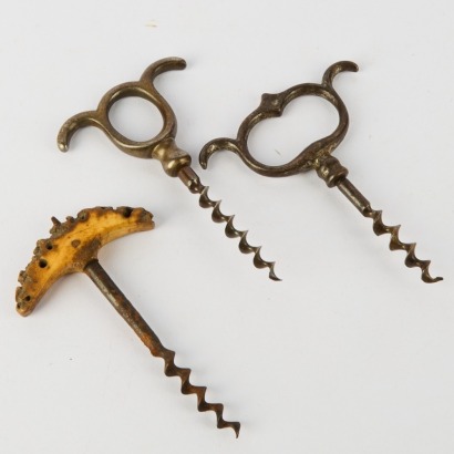 Three Vintage Wine Bottle Cork Pullers