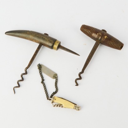 Three Vintage Wine Bottle Cork Pullers
