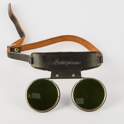 A Pair of Leather Autogena Welding Goggles