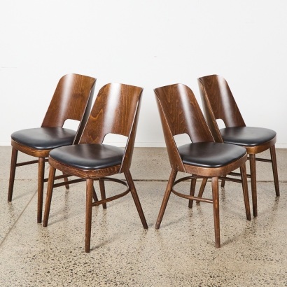 A Set of Four Otto Chairs by Thonet