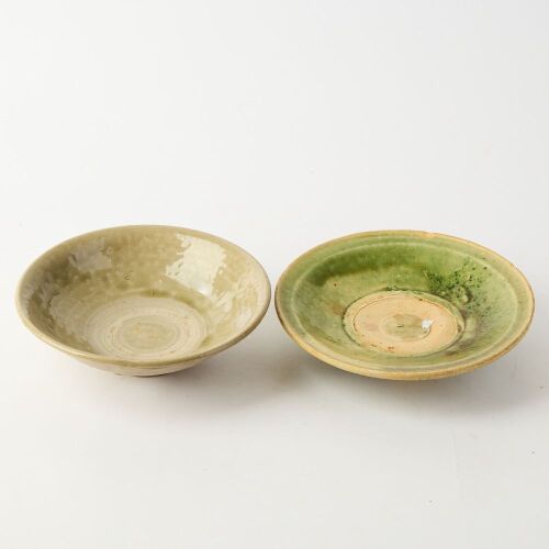 A Set of Two South Asian Celadon-glazed Small Dishes