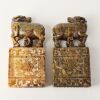 A Pair of 20th Century Chinese Qingtian Stone 'Ox' Seals - 3