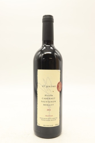 (1) 2004 St. Jerome 'Matuka' Cabernet Sauvignon - Merlot, Henderson