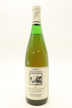 (1) 1989 Eskdale Winegrowers Gewurztraminer Late Harvest, Hawke's Bay