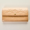 Louis Vuitton, Rose Florentine Monogram Vernis Sarah Wallet with Box