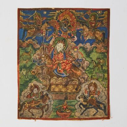 A Chinese Qing Dynasty Small Thangka