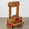 A 19th Century Chinese Red-lacquer and Gilt Carved Dressing Mirror - 2