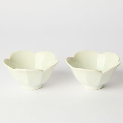 A Set of Two Chinese White-glazed Cups