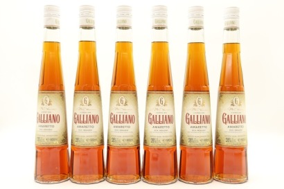 (6) Galliano Amaretto Liqueur, Italy, 28% ABV, 500ml