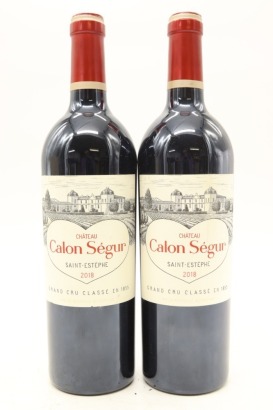(2) 2018 Chateau Calon-Segur, Saint-Estephe [JR17.5]