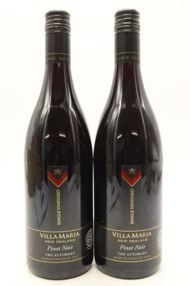 (2) 2017 Villa Maria Single Vineyard The Attorney Pinot Noir, Marlborough
