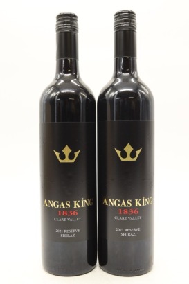 (2) 2021 Angas King 1836 Reserve Shiraz, Clare Valley