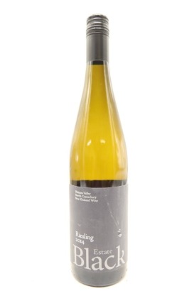 (1) 2014 Black Estate Riesling, Waipara