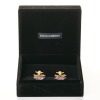 Dolce & Gabbana, Crystal / Faux Pearl Flower Clip-on Earrings with Box - 2