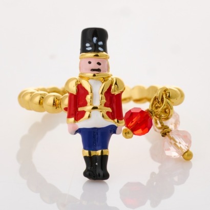 Les N&eacute;r&eacute;ides, Nutcracker Figurine Ring, Size P 1/2