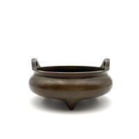 A Chinese Bronze Incense Bunner with Two Handles (Xuan Mark)