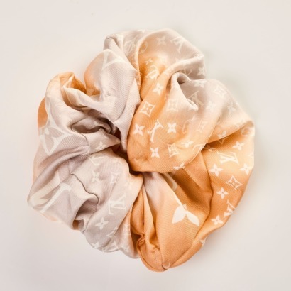 Louis Vuitton, 100% Silk Hair Scrunchie with Box