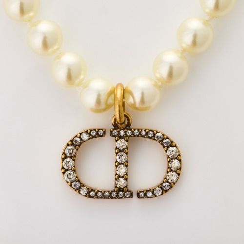 Christian Dior, Faux Pearl and Crystal Choker with Box
